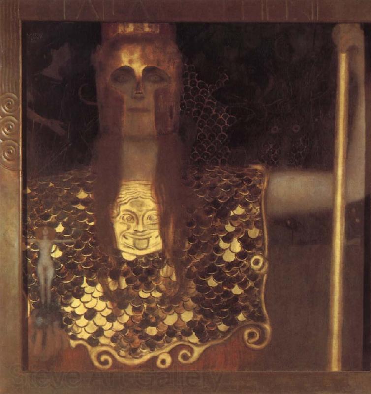 Gustav Klimt Pallas Athena Spain oil painting art